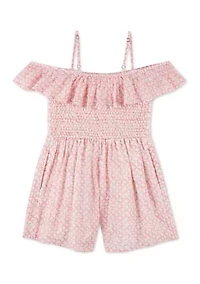 off the shoulder flutter romper