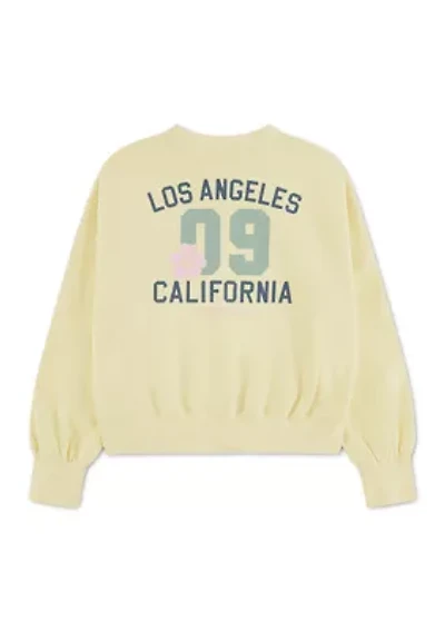 fashion fleece crew sweatshirt