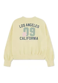 fashion fleece crew sweatshirt