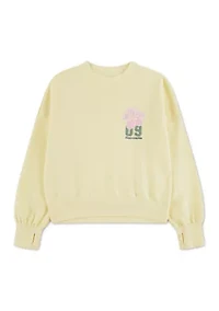 fashion fleece crew sweatshirt