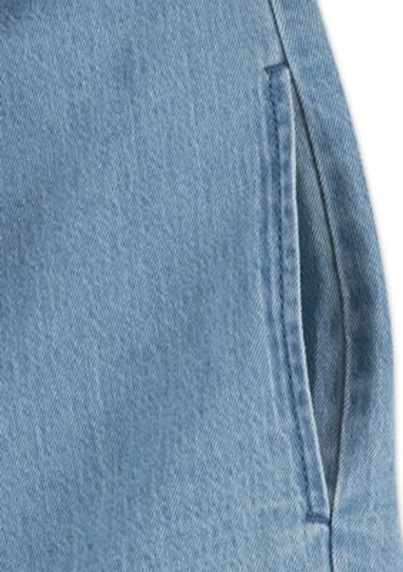 denim shift dress