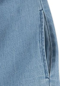 denim shift dress