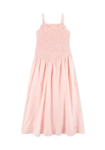 Girls 7-16 Smocked Maxi Dress
