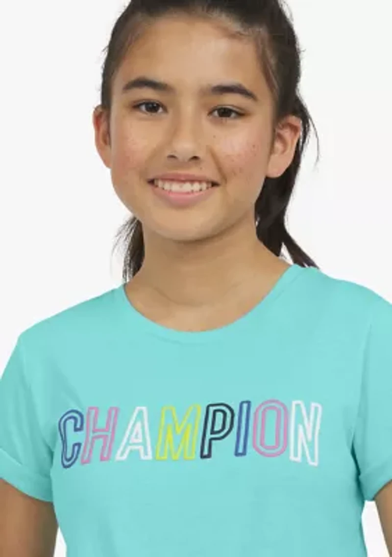 Girls 7-16 Tie Front Graphic T-Shirt
