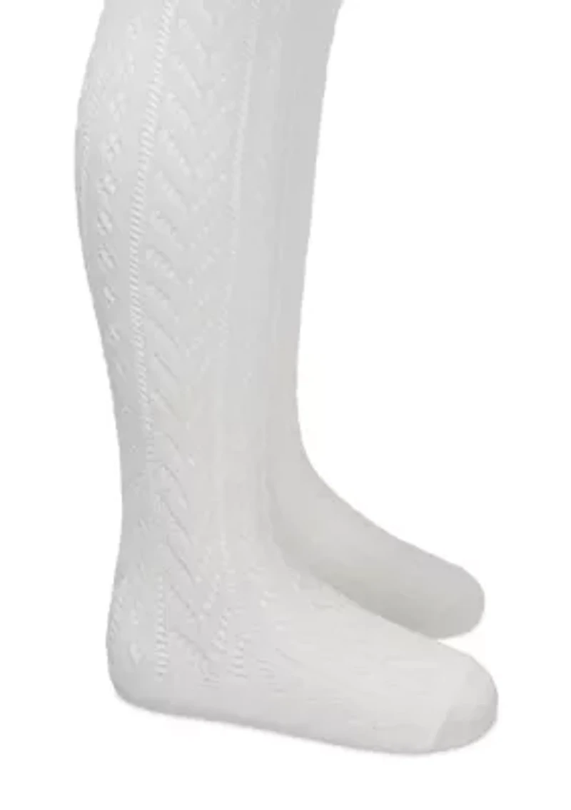 Girls Pointelle Tights
