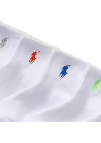 Polo Girls Sport Quarter Sock, 6 Pack