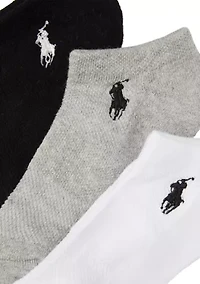 Girls Performance Cushioned Solid Low Cut Socks - 6 Pack