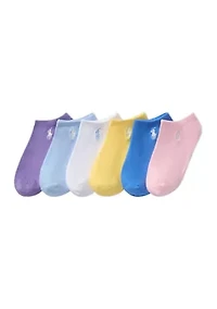 Polo Girls Classic Solid Low Cut Socks - 6 Pack
