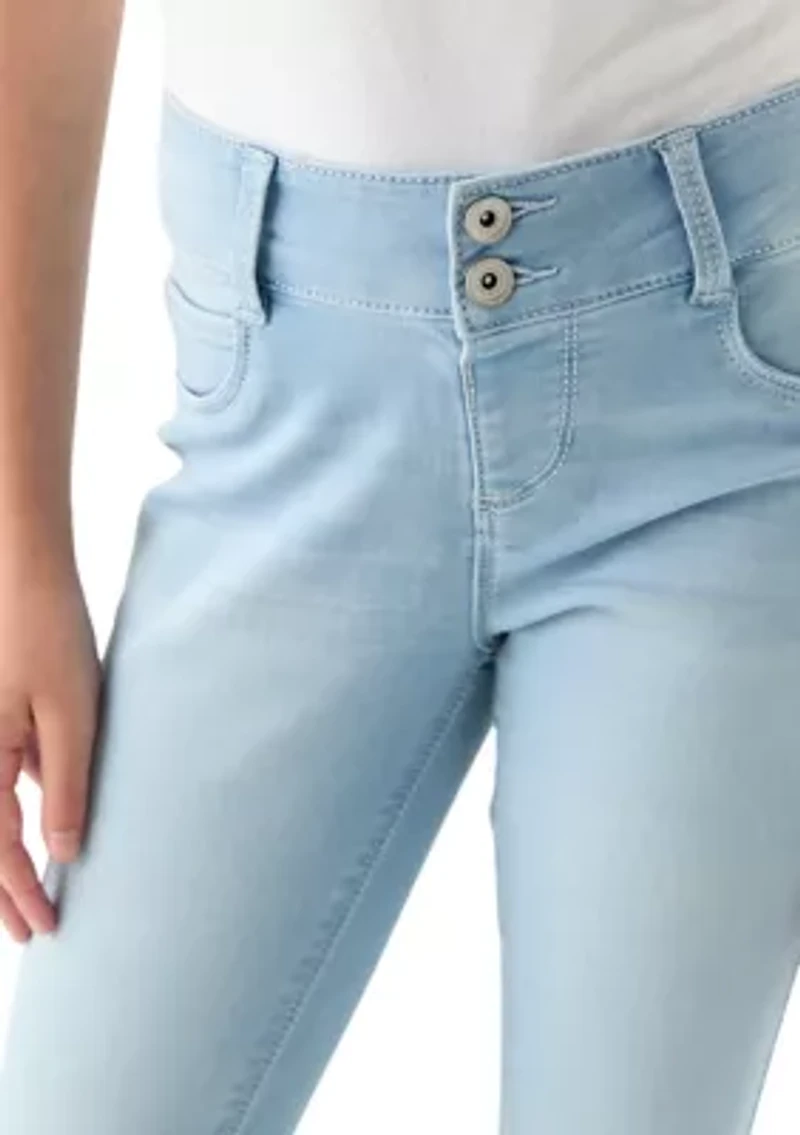 Girls 7-16 Knit Flare Jeans