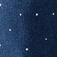 Girls 7-16 Flare with All Over Rhinestone Denim Jeans