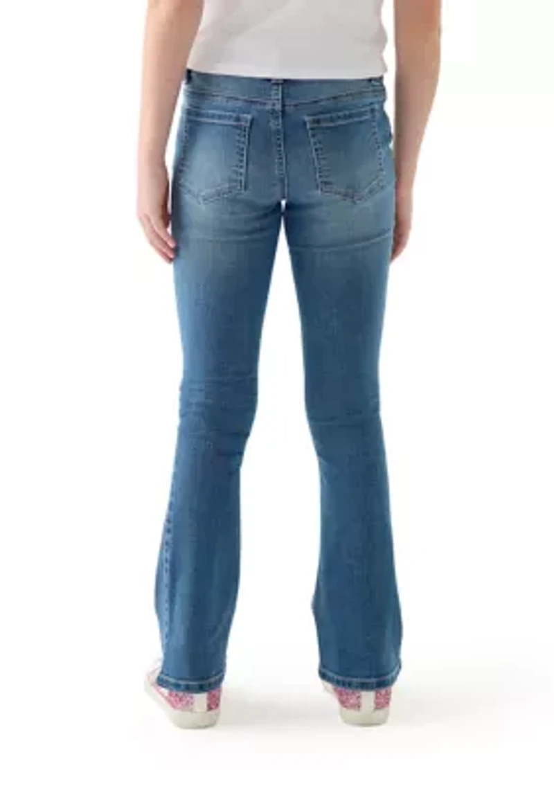 Girls 7-16 Bling Bow Flare Pants