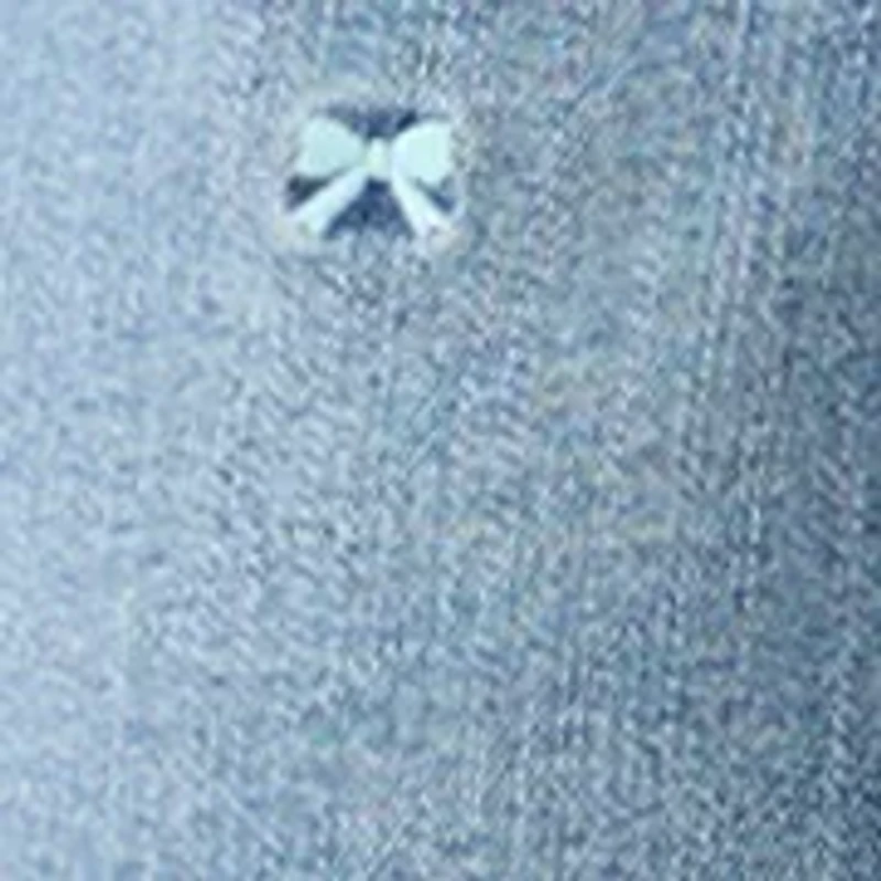 Girls 7-16 Fray Hem Midi Bow Shorts