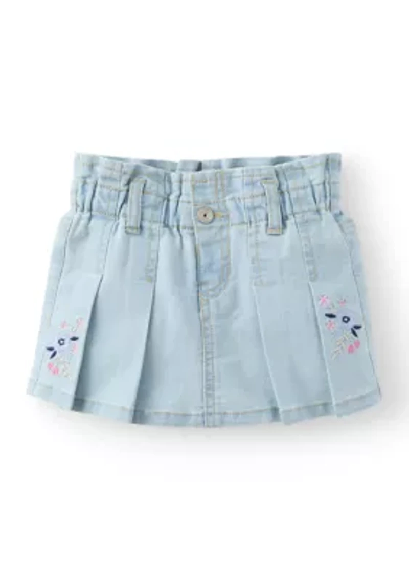 Girls 4-6x Paperbag Pleated Skort