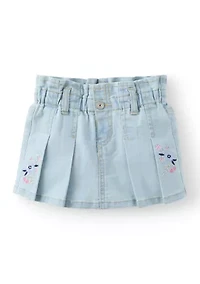 Girls 4-6x Paperbag Pleated Skort