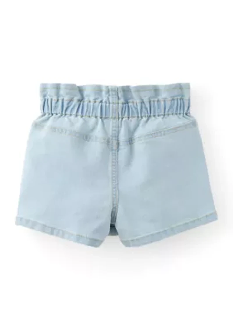Girls 4-6x Paperbag Pleated Skort