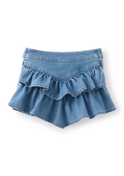Girls 4-6 Western Ruffle Skort