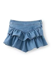 Girls 4-6 Western Ruffle Skort