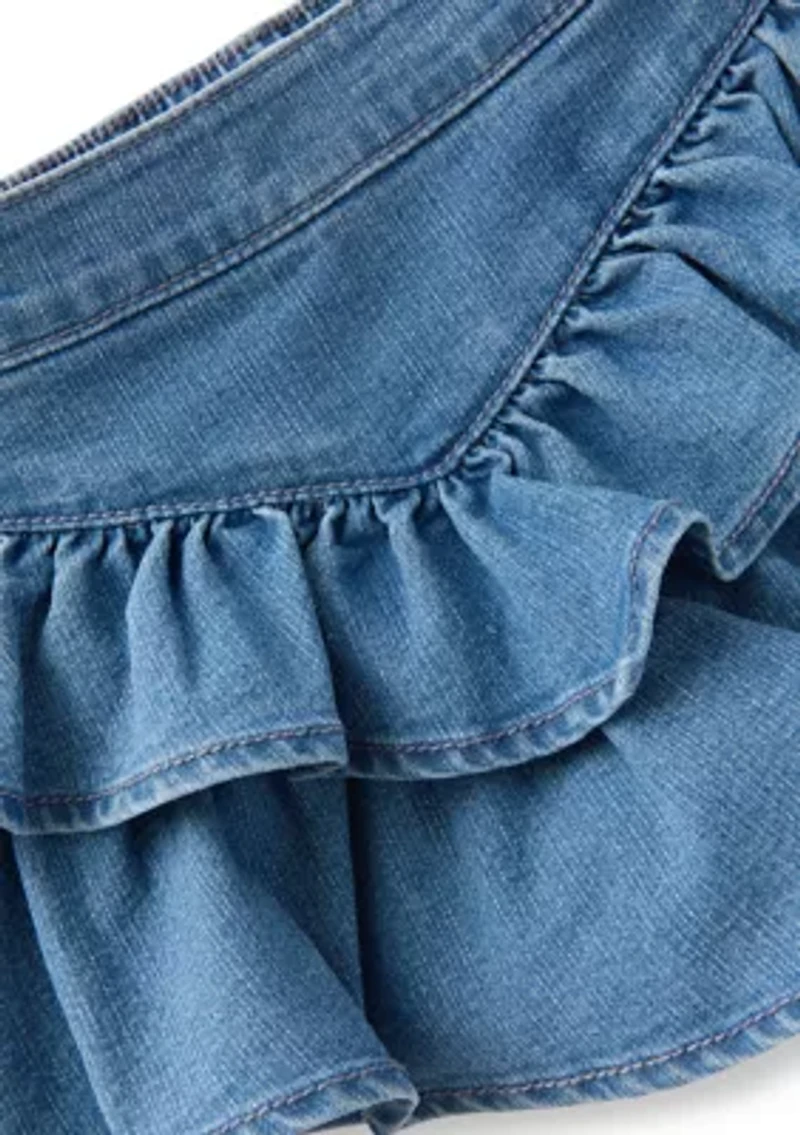 Girls 4-6 Western Ruffle Skort