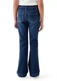 Girls 7-16 Diamond Flare Jeans