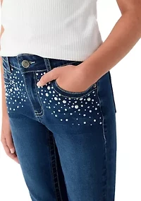 Girls 7-16 Diamond Flare Jeans