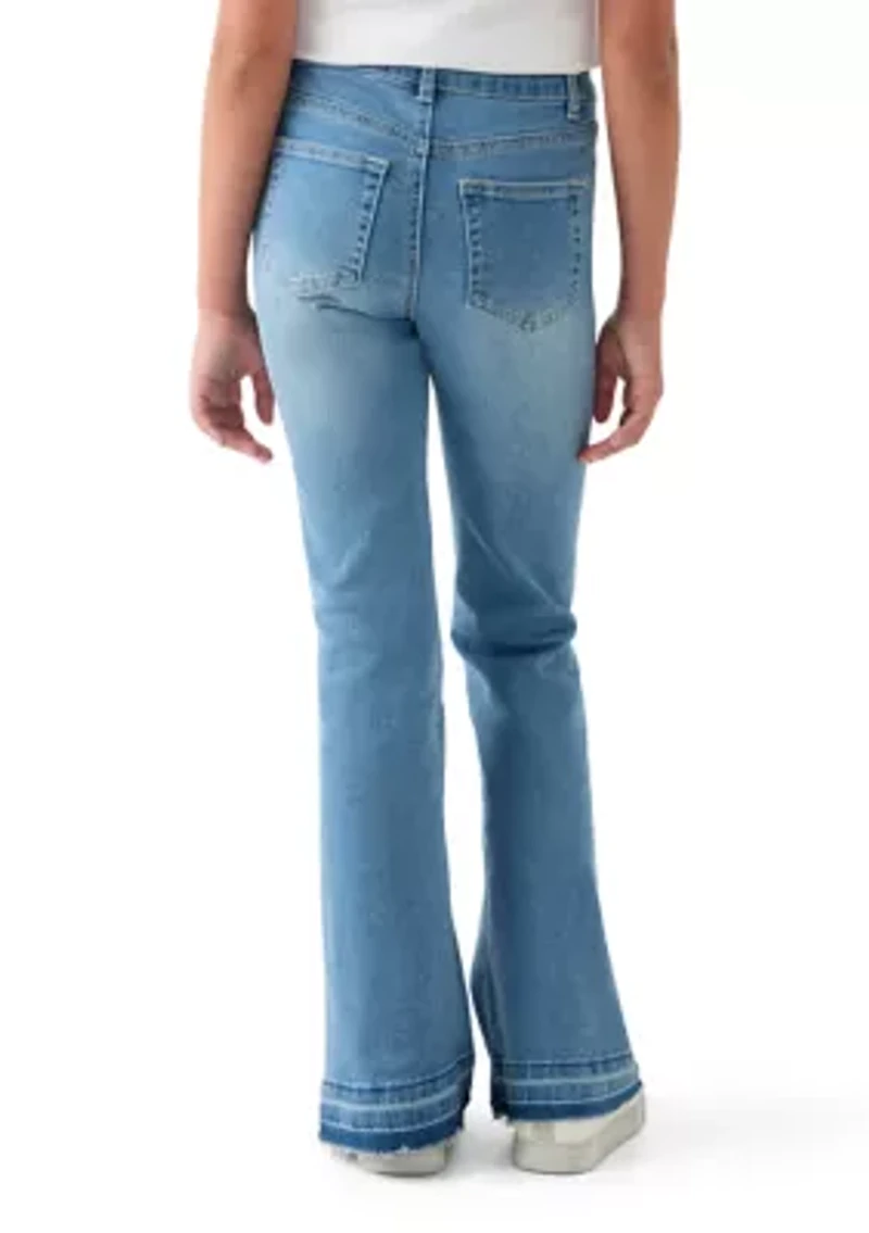 Girls 7-16 Butterfly Flare Jeans
