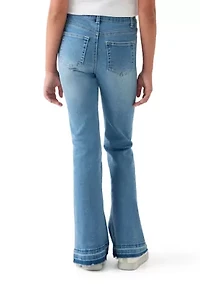 Girls 7-16 Butterfly Flare Jeans