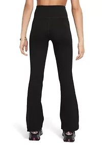 Girls High-Waisted Flared Leggings