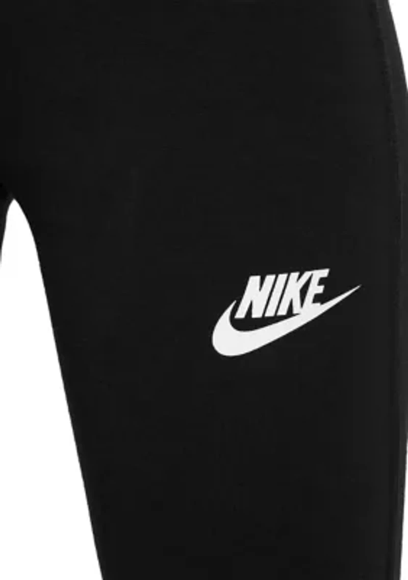 Girls High-Waisted Flared Leggings