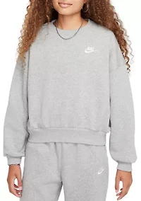 Girls 7-16 Sportswear Club Fleece Boxy Crew-Neck Sweatshirt
