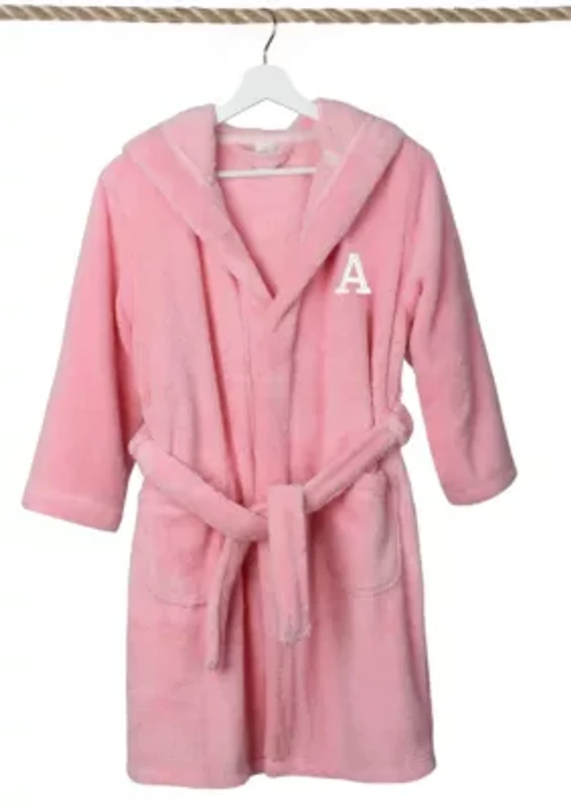 Girls 5-12 Personalized Hooded Bathrobe