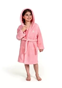 Girls 5-12 Personalized Hooded Bathrobe