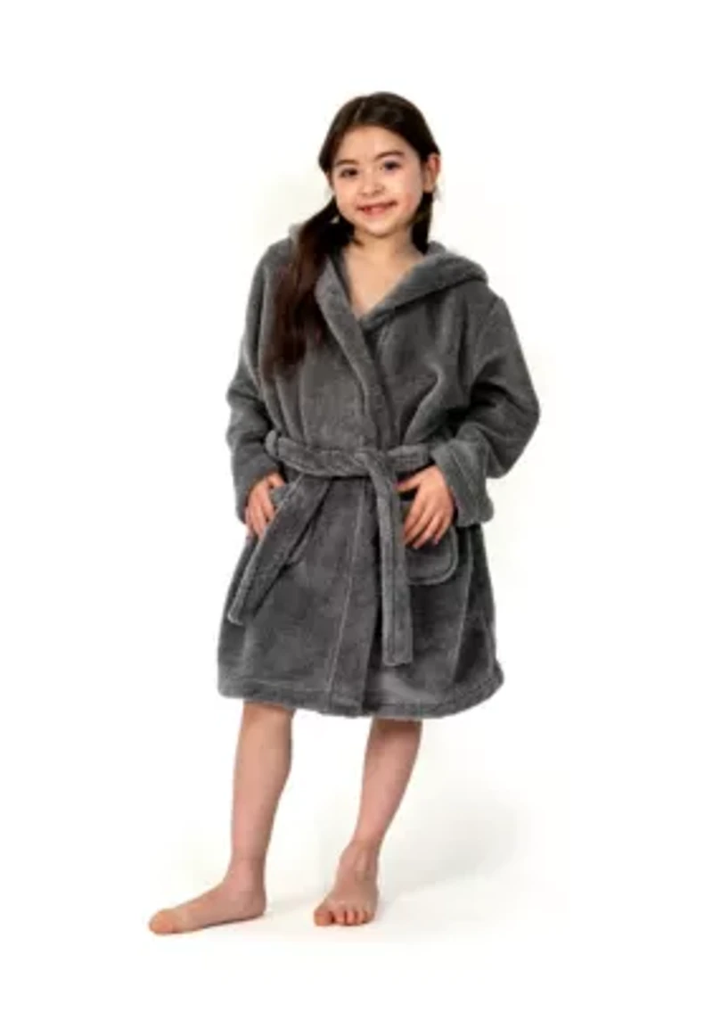 Girls 5-12 Hooded Bathrobe