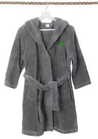 Boys 5-12 Hooded Bathrobe Embroidered with Turtle Design