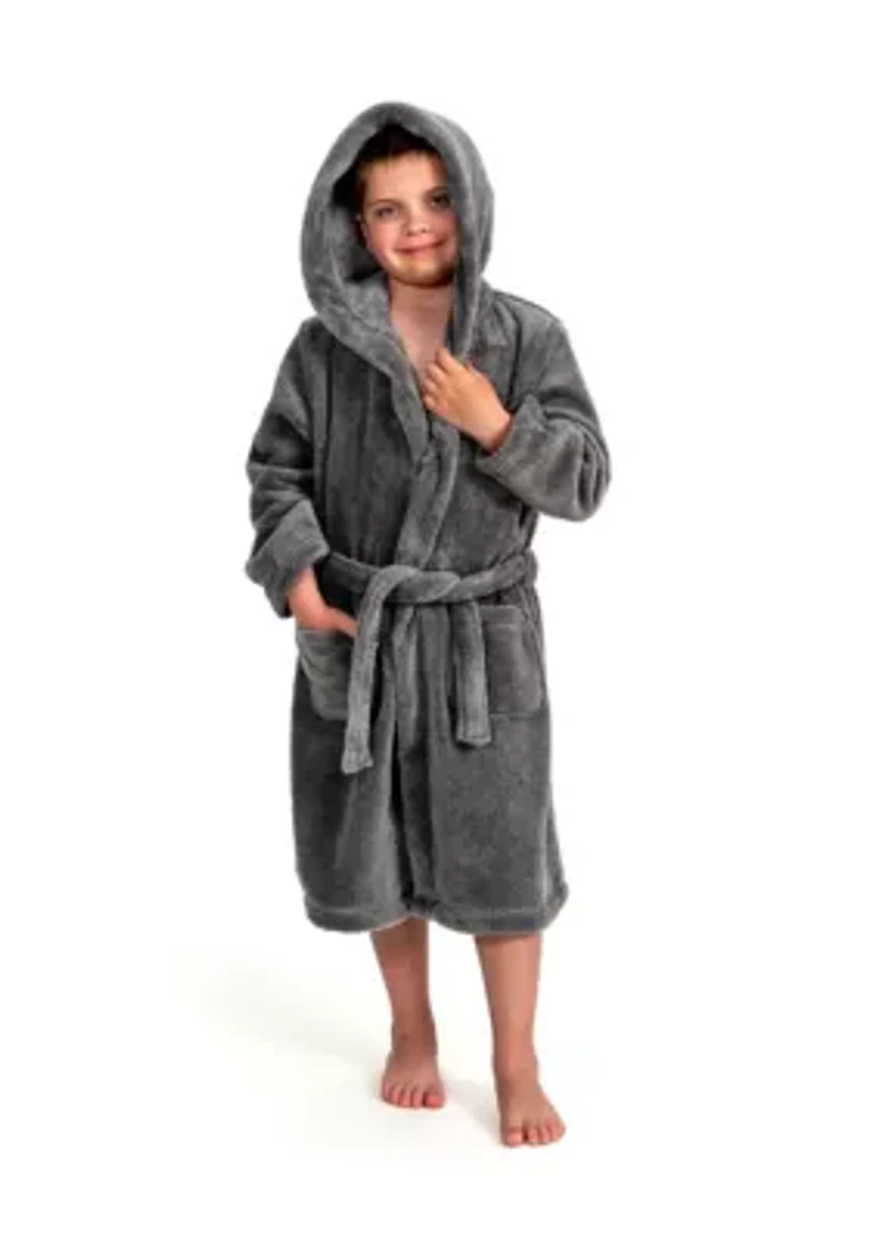 Boys 5-12 Hooded Bathrobe