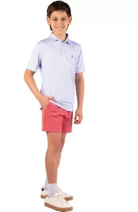 Multi Dots Printed Performance Polo