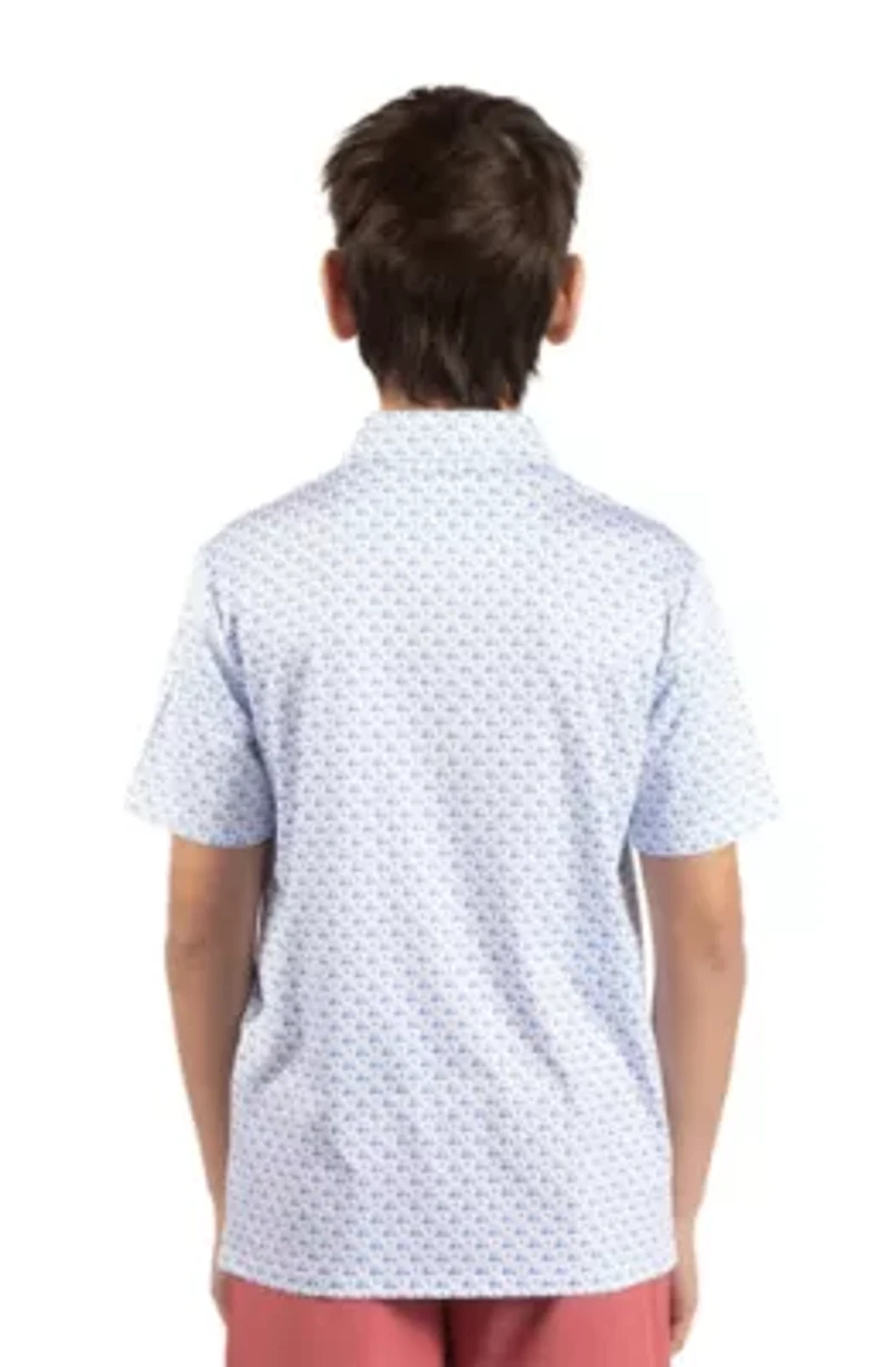 Carts and Byrds Printed Performance Polo