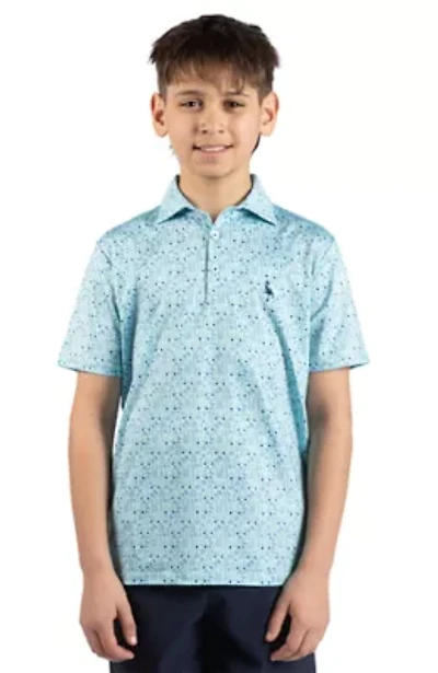 Hole One Printed Performance Polo