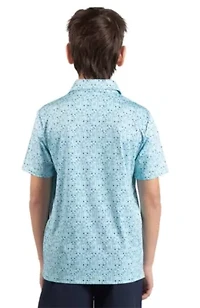 Hole One Printed Performance Polo