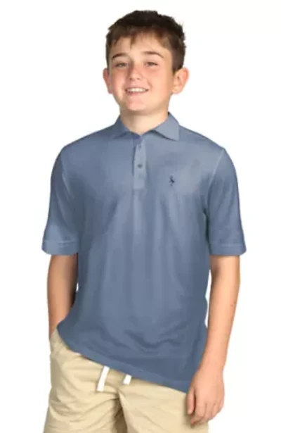 Melange Mesh Performance Polo