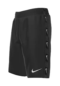 Boys 8-20 Logo Tape Lap 7" Volley Swim Shorts