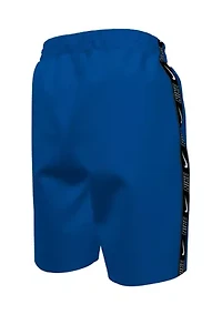 Boys 8-20 Logo Tape 7" Volley Swim Shorts