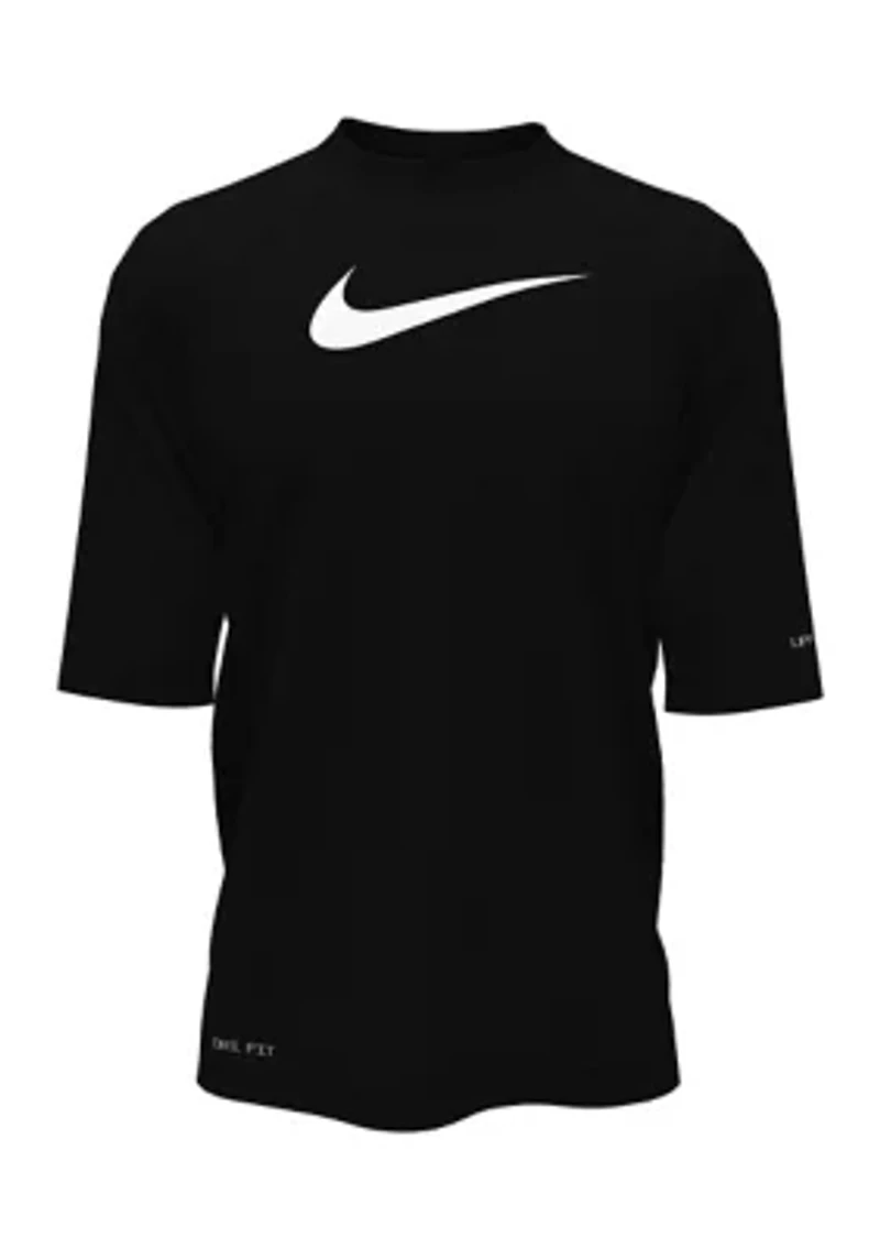 Boys 8-20 Solid Short Sleeve Hydroguard Swim T-Shirt