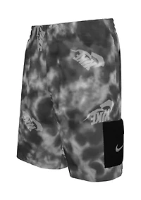Boys 8-20 Water Tie Dye 7" Volley Swim Shorts