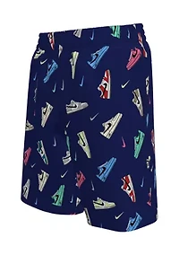 Boys 8-20 Multi Sneaker 7" Volley Swim Shorts