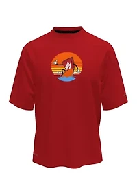 Boys 8-20 Sunset Surf Short Sleeve Hydroguard Swim T-Shirt