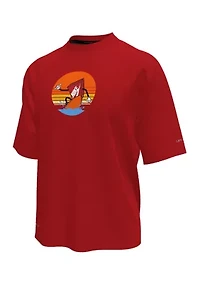 Boys 8-20 Sunset Surf Short Sleeve Hydroguard Swim T-Shirt