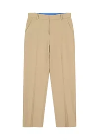 Boys 8-20 Flat Front Husky Stretch Solid Performance Pants