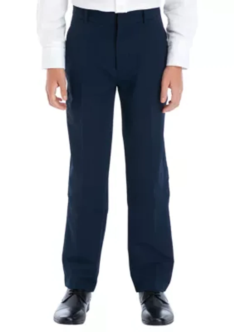 Boys 8-20 Flat Front Performance Pants