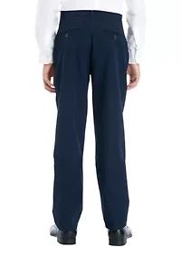 Boys 8-20 Flat Front Performance Pants