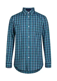 Boys 8-20 Long Sleeve Stretch Ashley Plaid Shirt